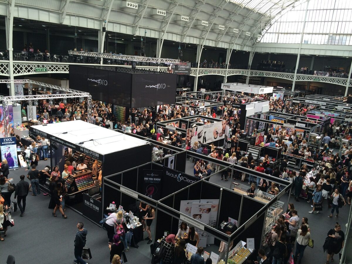 Booths at a Trade show
