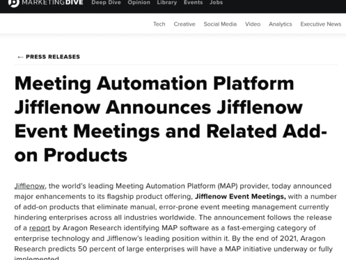 Meeting Automation Platform Jifflenow